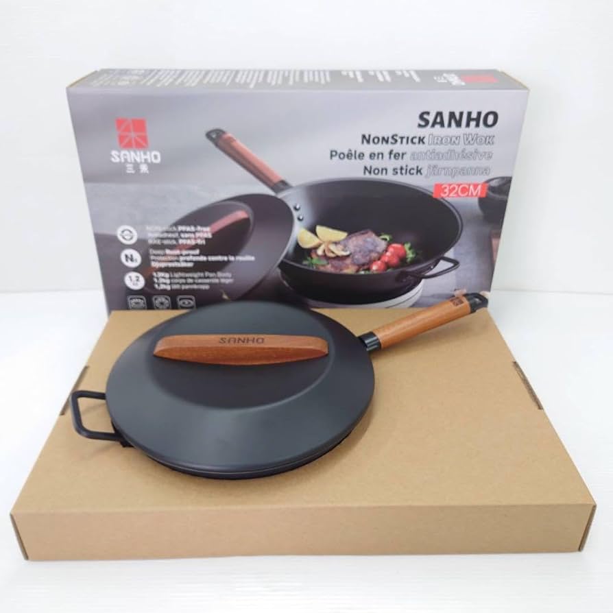 サンホ 鉄製深型 フライパン 32cm SANHO IH Amazon.co.jp: サンホ 鉄製深型 フライパン 32cm SANHO IH